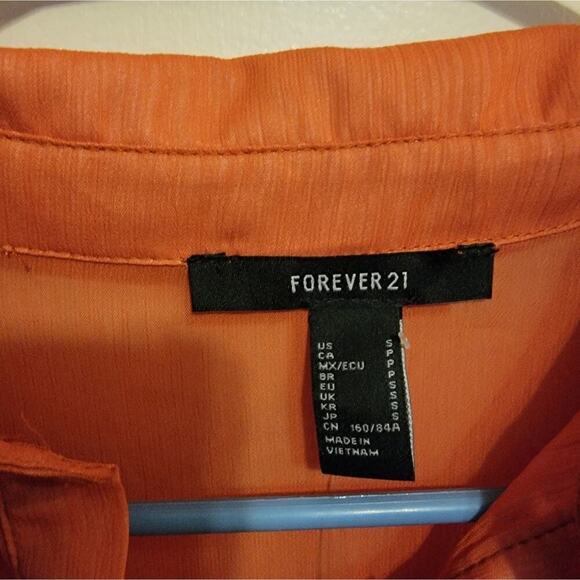 Womens Small Forever 21 Copper Blouse - Picture 7 of 9